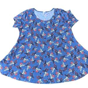 LuLaRoe 2XL women’s floral top. Figure flattering flare.